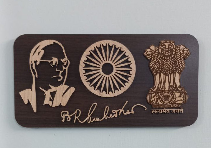 Jai Bhim Premium Wooden Plate