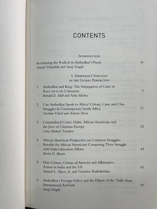The Redical In Ambedkar Critical Reflections