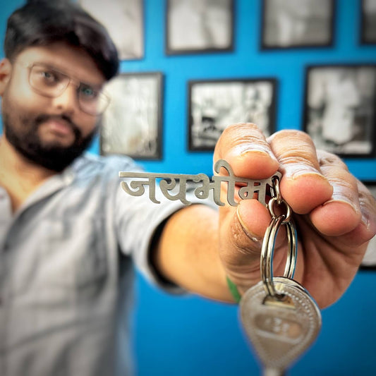 Jai Bhim Premium Steel KeyChain