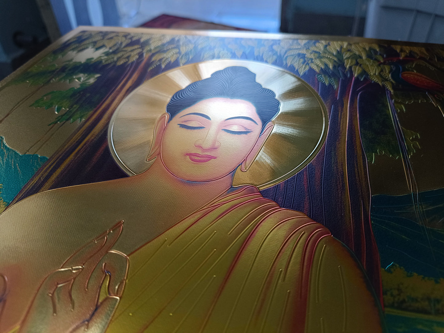 Buddha Vitarka Metalic Poster (Pack of 2)