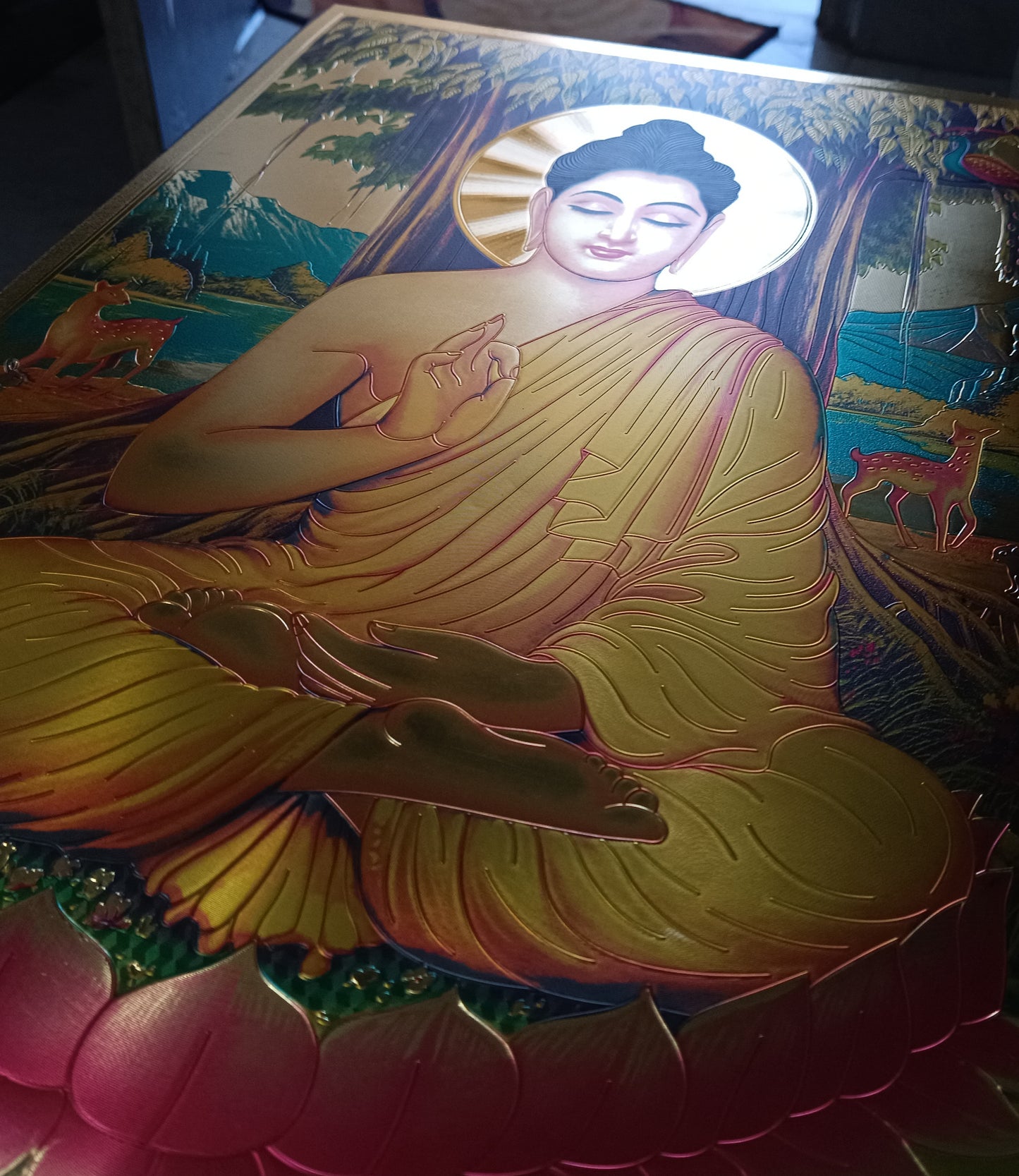 Buddha Vitarka Metalic Poster (Pack of 2)