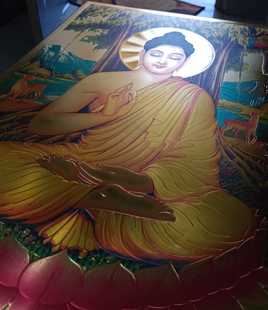 Buddha Vitarka Metalic Poster (Pack of 2)
