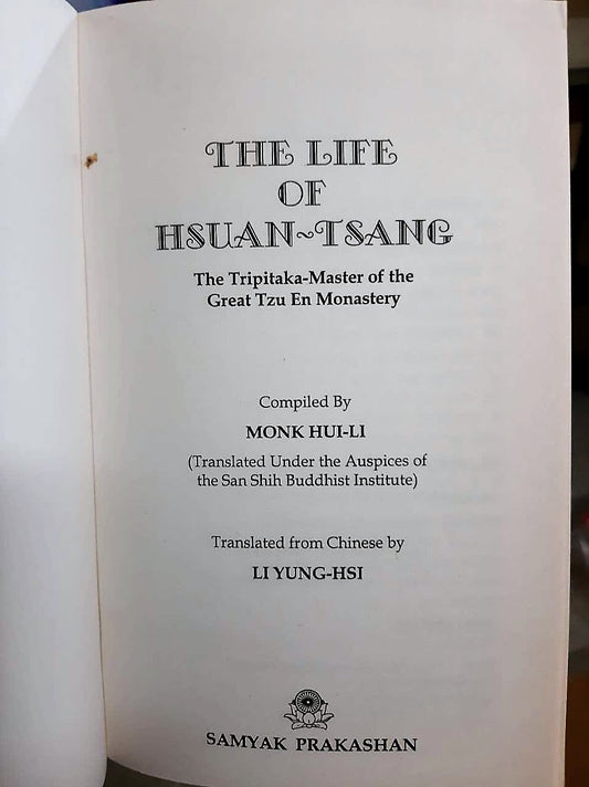 The Life of Hsuan-Tsang (English)