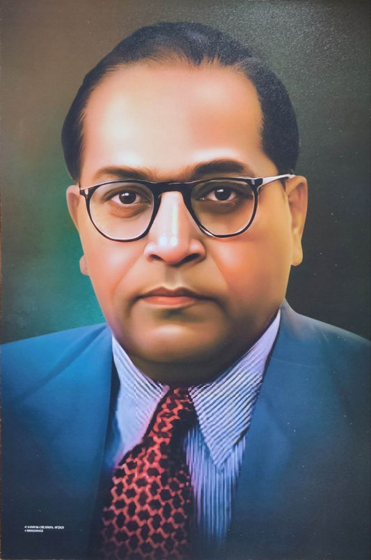 Dr Babasaheb Ambedkar Painting Poster (Pack of 2)