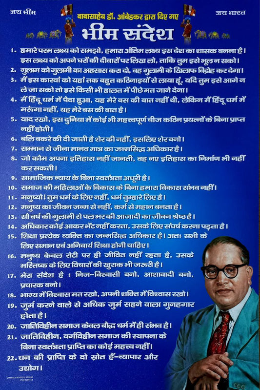 Baba Saheb 22 Sandesh Poster (SP2849)