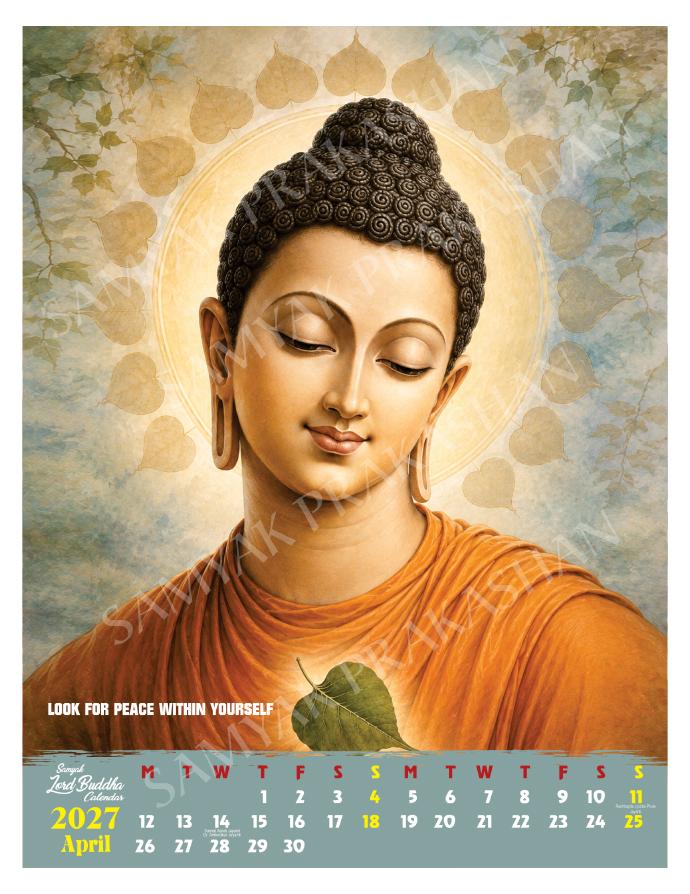 Buddha Calendar 2027 April