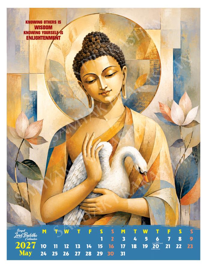 Buddha Calendar 2027 May