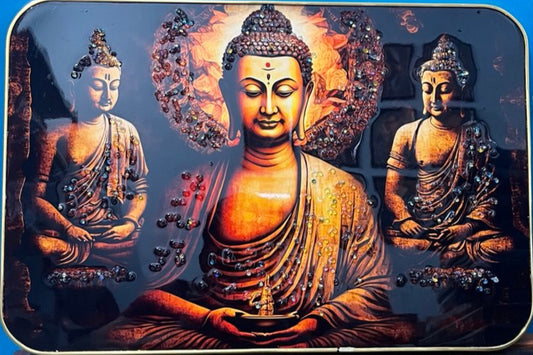 Premium Crystal Buddha Wall Painting For decoration