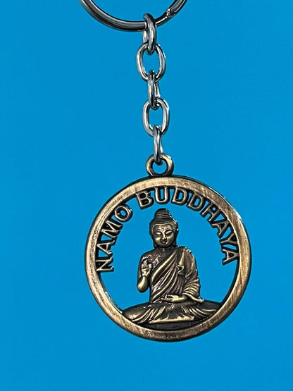Namo Buddhaya Premium Metal Keychain
