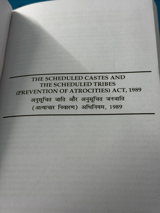 The Scheduled Castes and the Scheduled Tribes (Prevention of Atrocities) Act, 1989