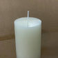 White pilar candle 2x3