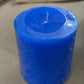 Blue pilar candle 2.5x3