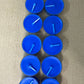 Set of 10 blue tea candle