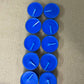 Set of 10 blue tea candle