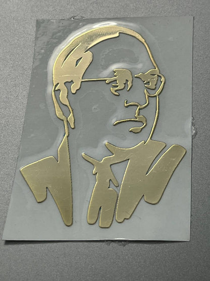 Six Ambedkarite Premium Metal Sticker