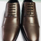 Genuine Leather Dark brown Lace Up Formal Shoes for Men