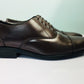 Genuine Leather Dark brown Lace Up Formal Shoes for Men