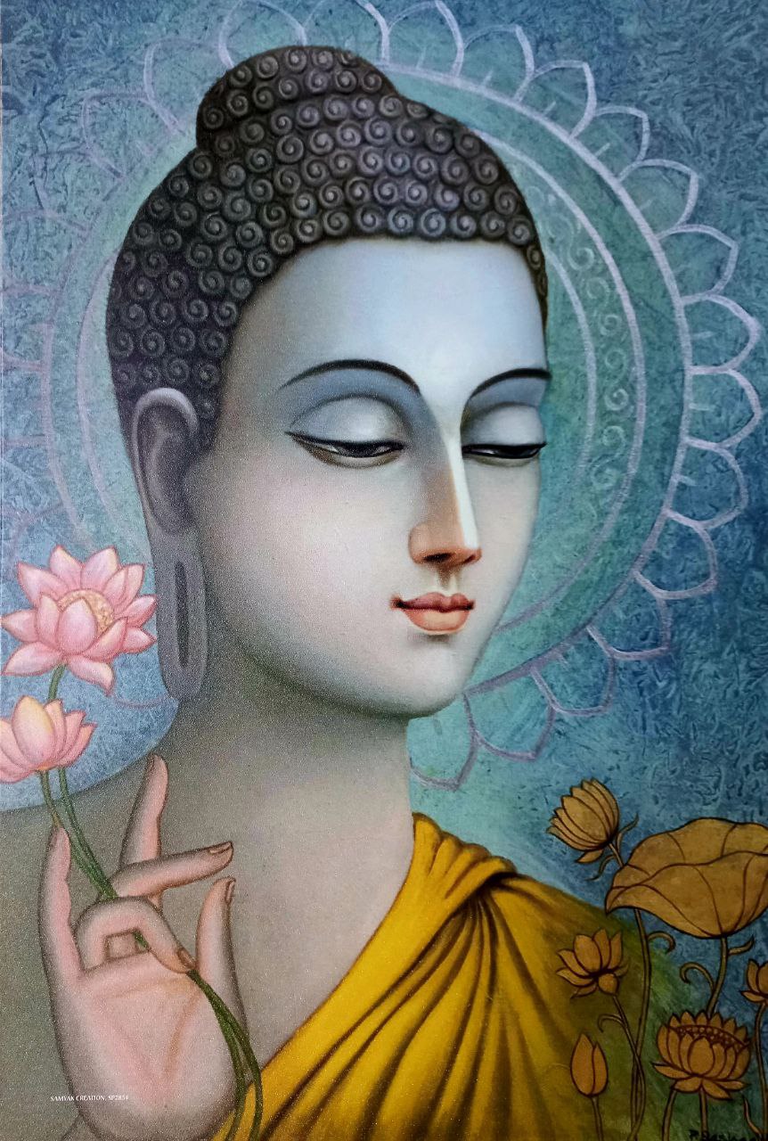 Lotus Gesture Buddha Poster (SP2854)